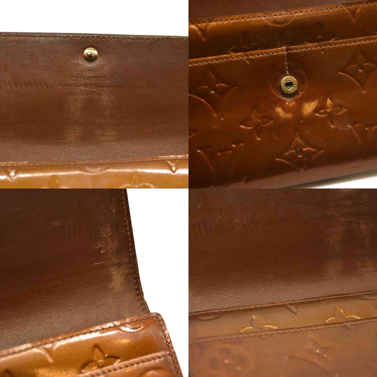 Louis Vuitton  Vernis Sarah Wallet Bronze TH0091