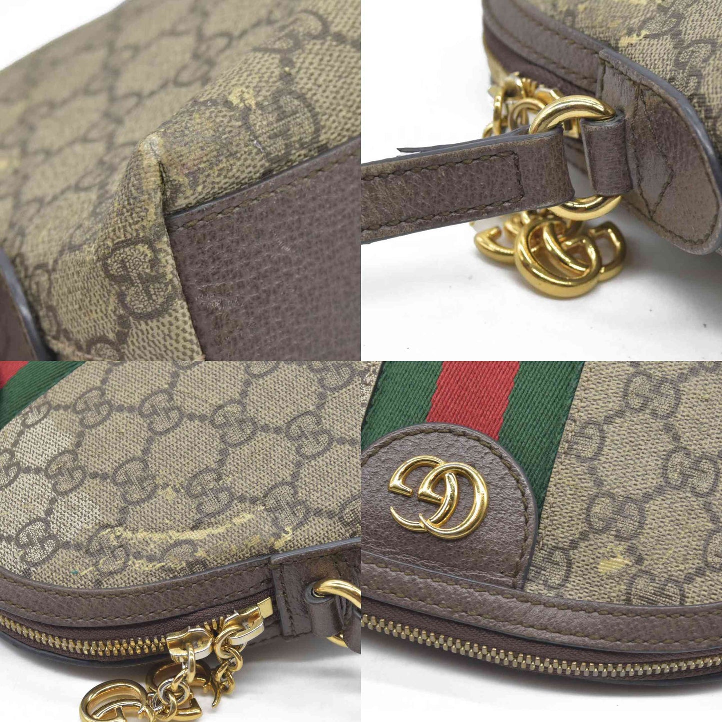 Gucci GG Supreme Ophidia Small Rounded Top Shoulder Bag