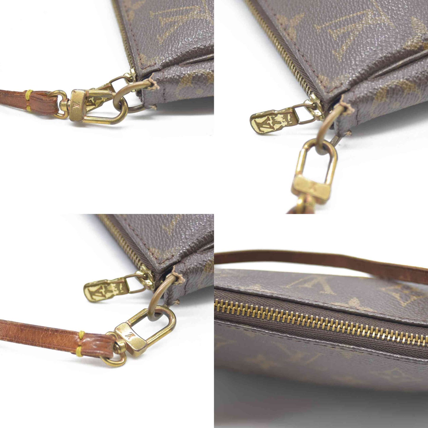 Louis Vuitton LV Accessories Pouch Pochette Accessoires Brown Monogram VI0011