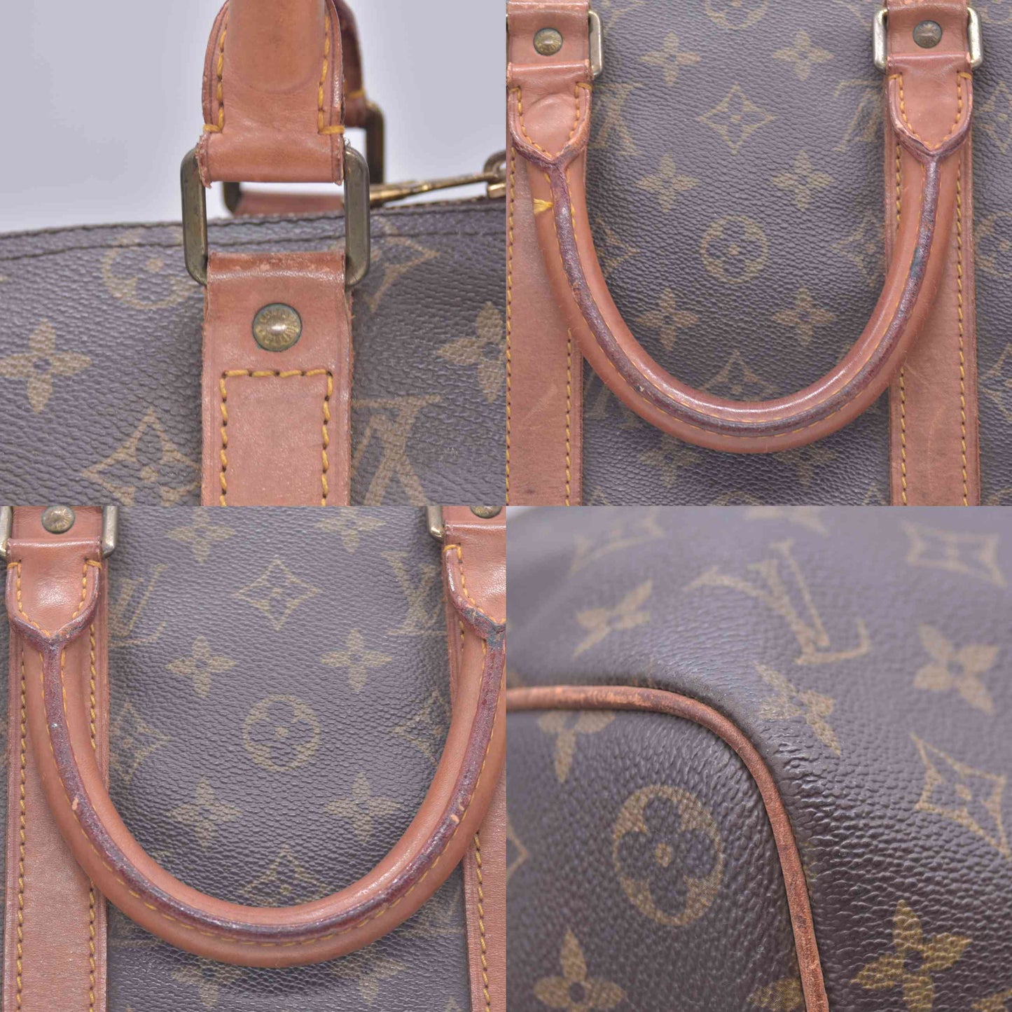 $1420 1986 Louis Vuitton Monogram Duffle Boston Bag Keepall 45 VI862