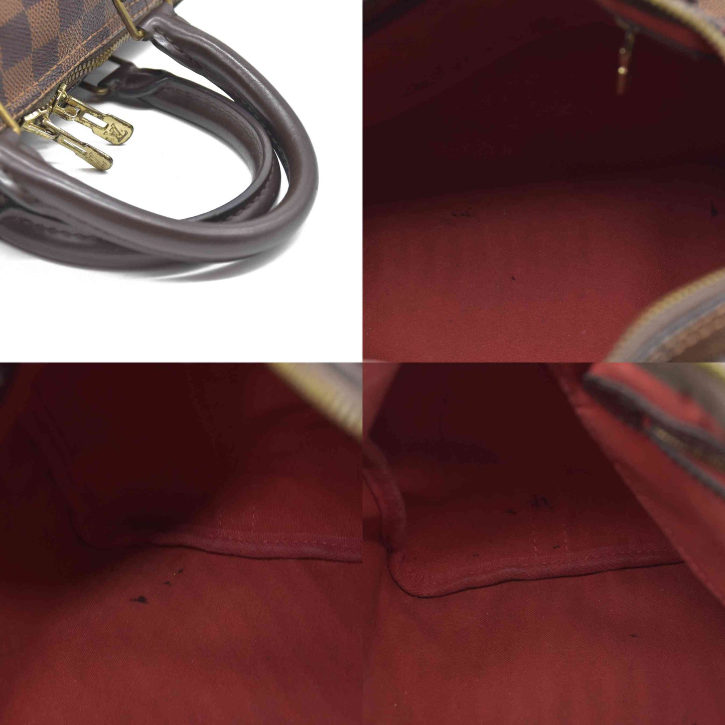 $1940 Louis Vuitton Damier Ebene Speedy Bandouliere 25 MB4127