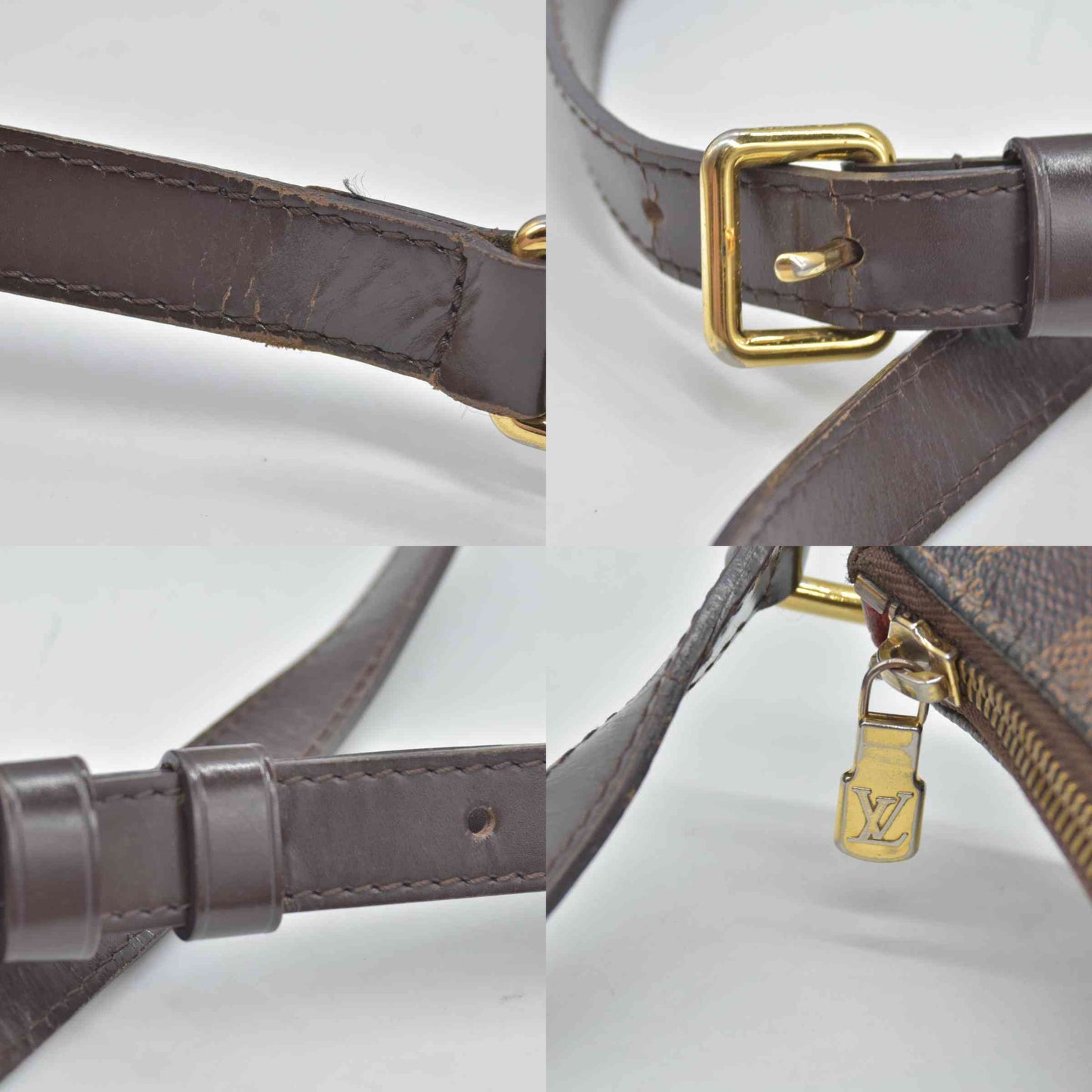 $1270 2013 Louis Vuitton Damier Ebene Bloomsbury PM DU1183