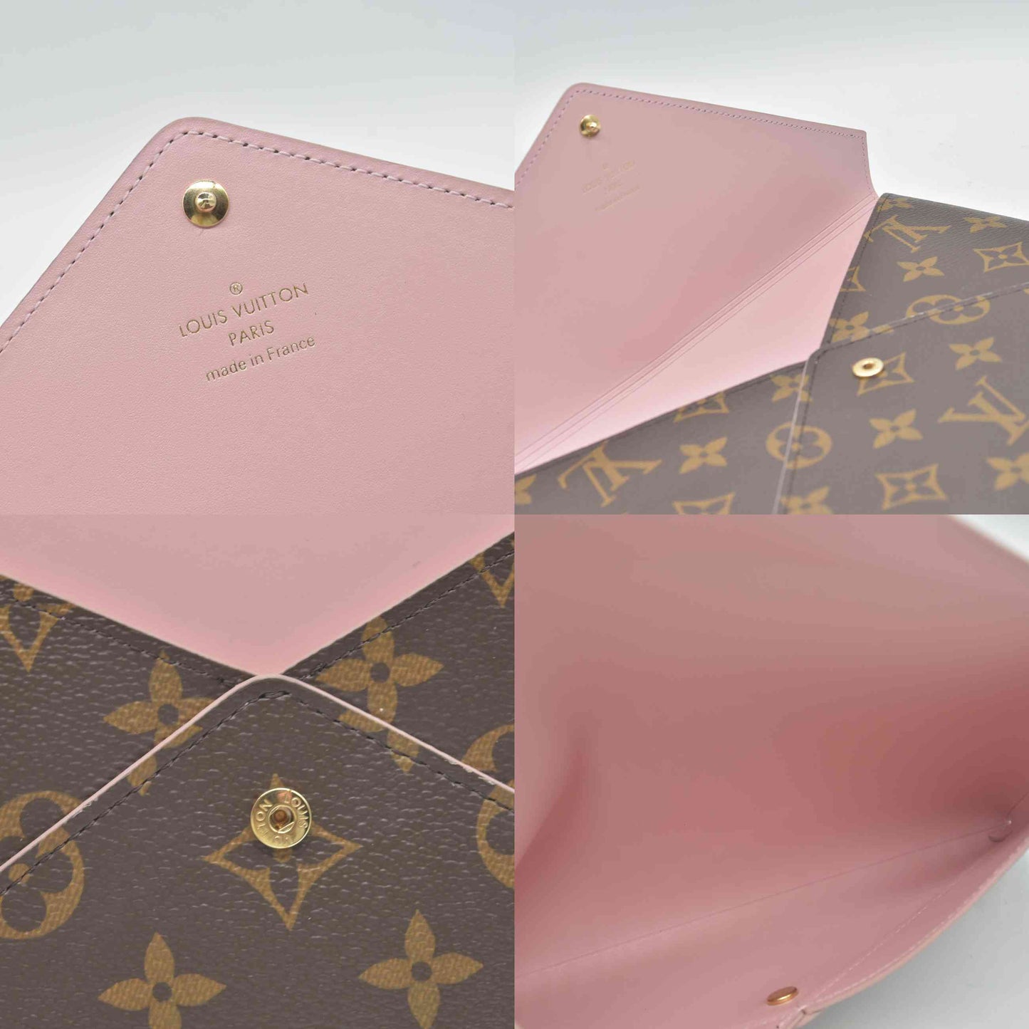 2018 LOUIS VUITTON Monogram Large Kirigami Pochette Insert Rose Ballerine SP1178
