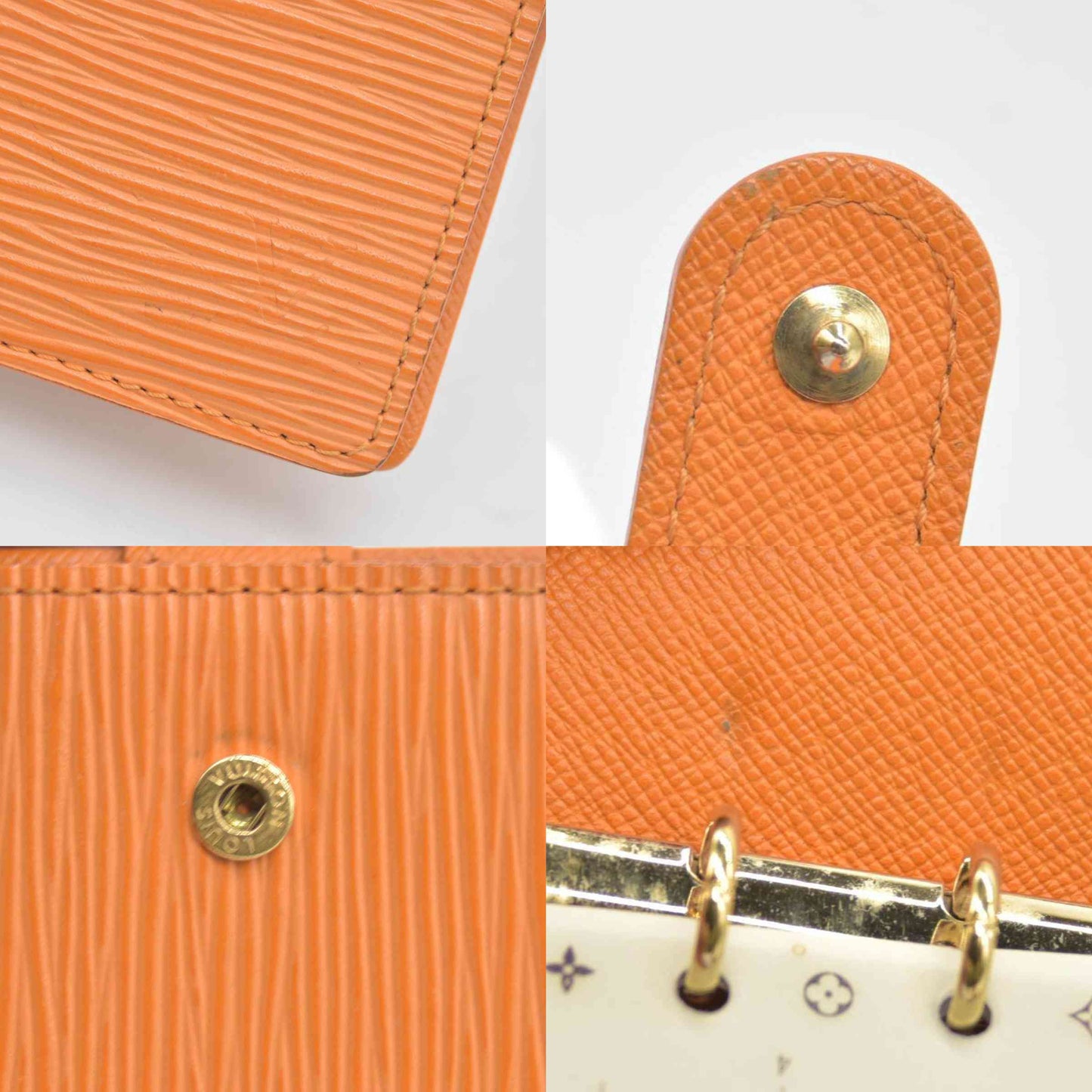 $690 LOUIS VUITTON Epi Agenda PM Day Planner Cover Orange Mandarin CA0075 CONSIGNMENT