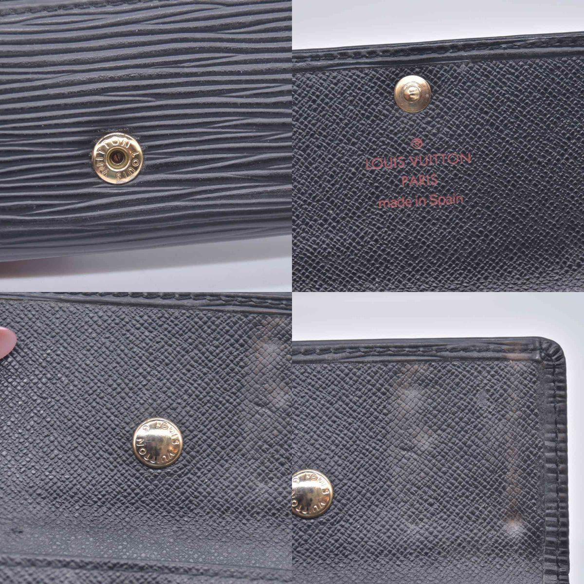 $345 2004 Louis Vuitton Epi Multicles 4 Key Noir CA0044 CONSIGNMENT 10021045