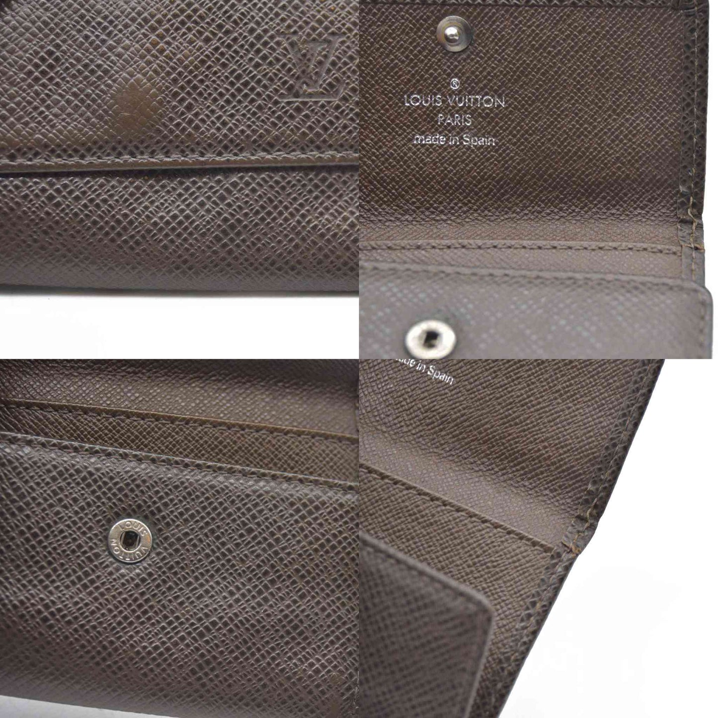 AUCTION $415 Louis Vuitton  Taiga 6 Key Holder Grizzli