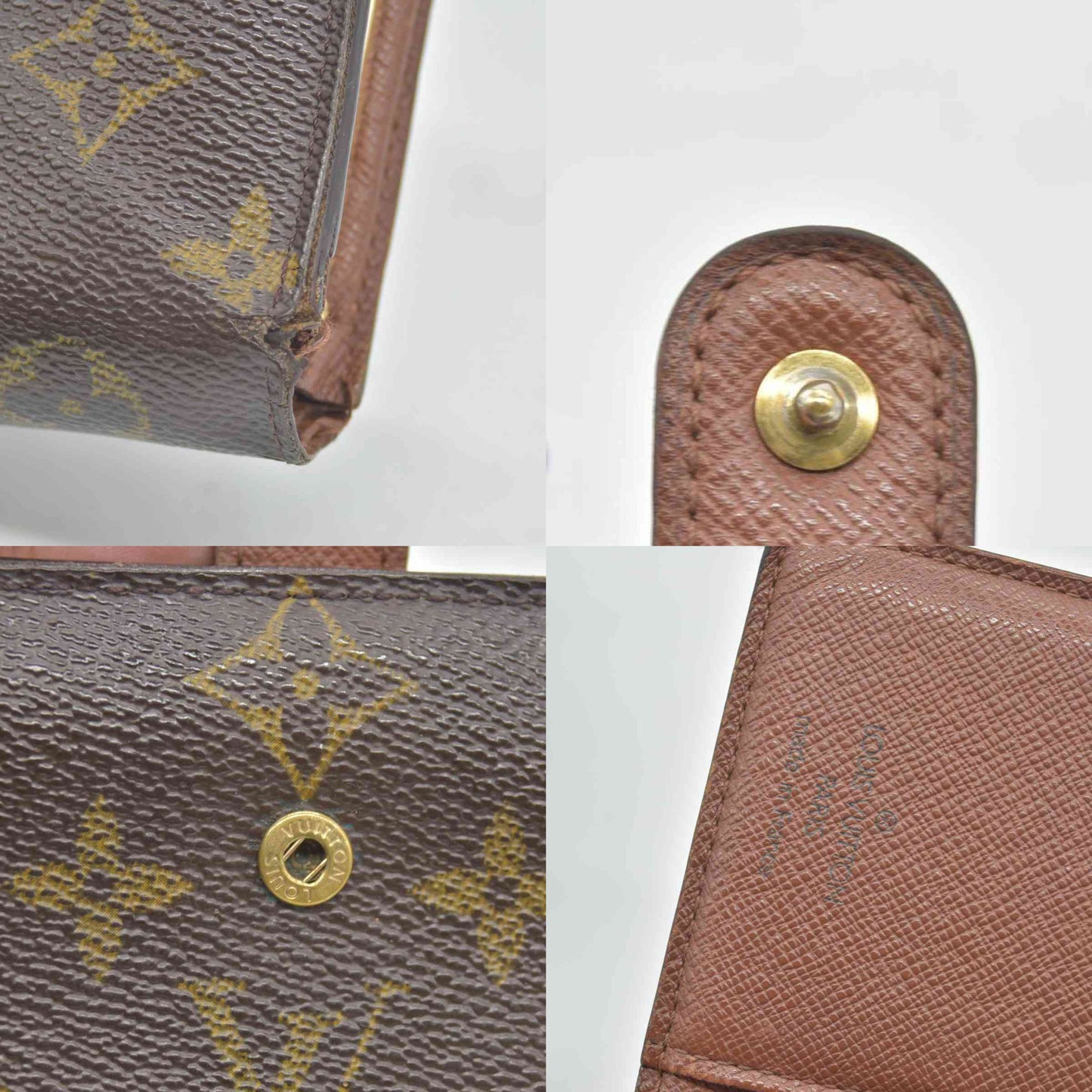 $750 2003 Louis Vuitton Kisslock French Wallet MI0013