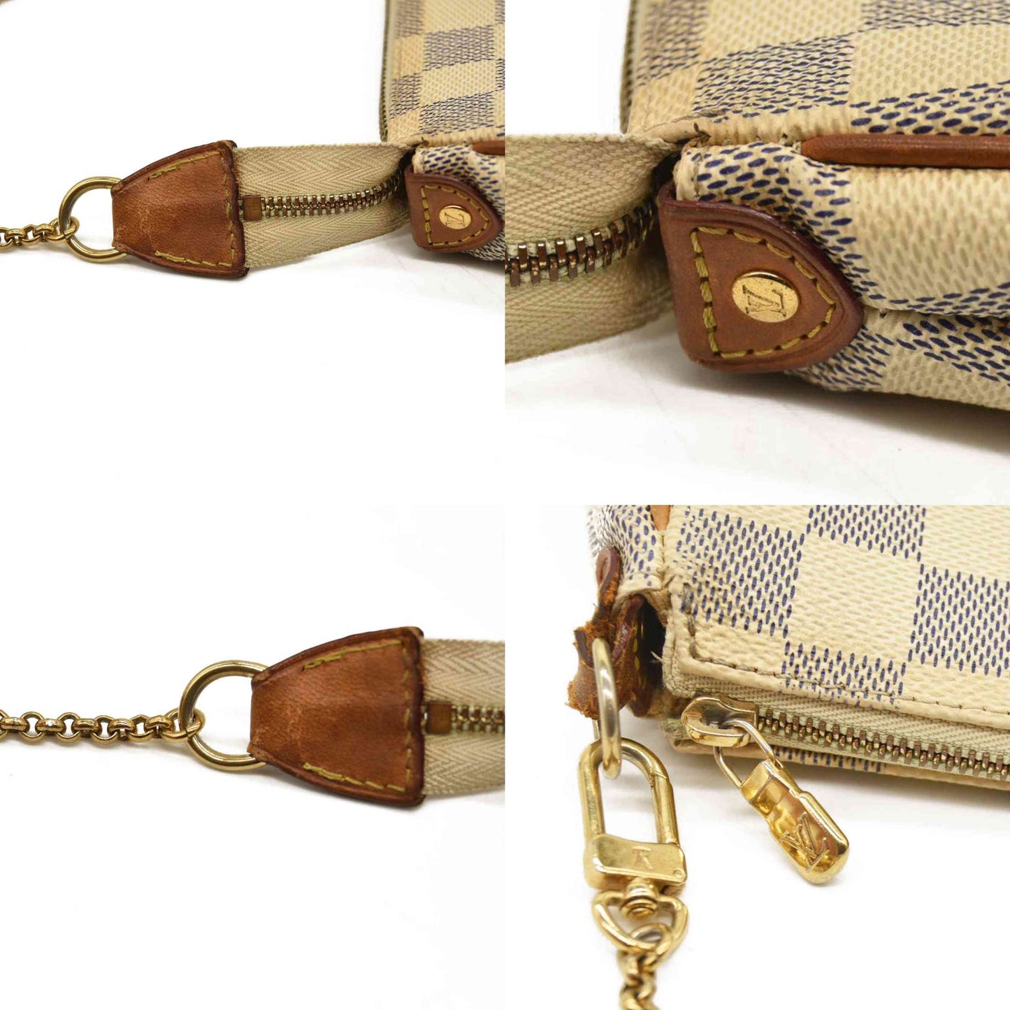 LOUIS VUITTON  Damier Azur Eva Clutch SN4160