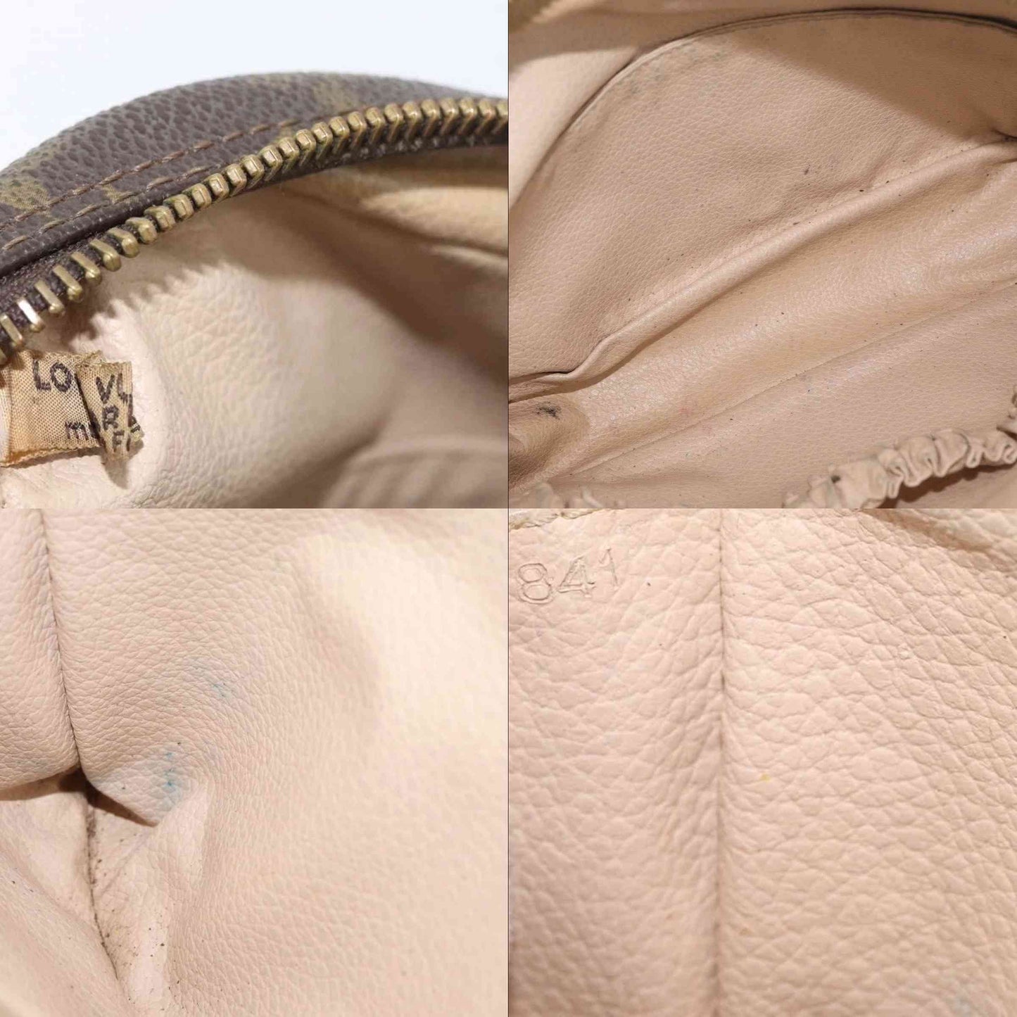 $600 1984 LOUIS VUITTON Monogram Trousse Toilette 23 Clutch Bag 841