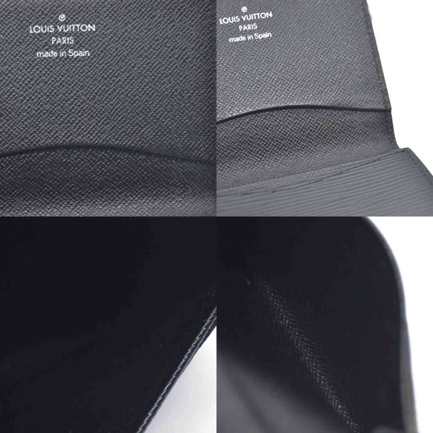 Louis Vuitton Epi Pochette Cartes Visite Leather Card Case Black CA0028