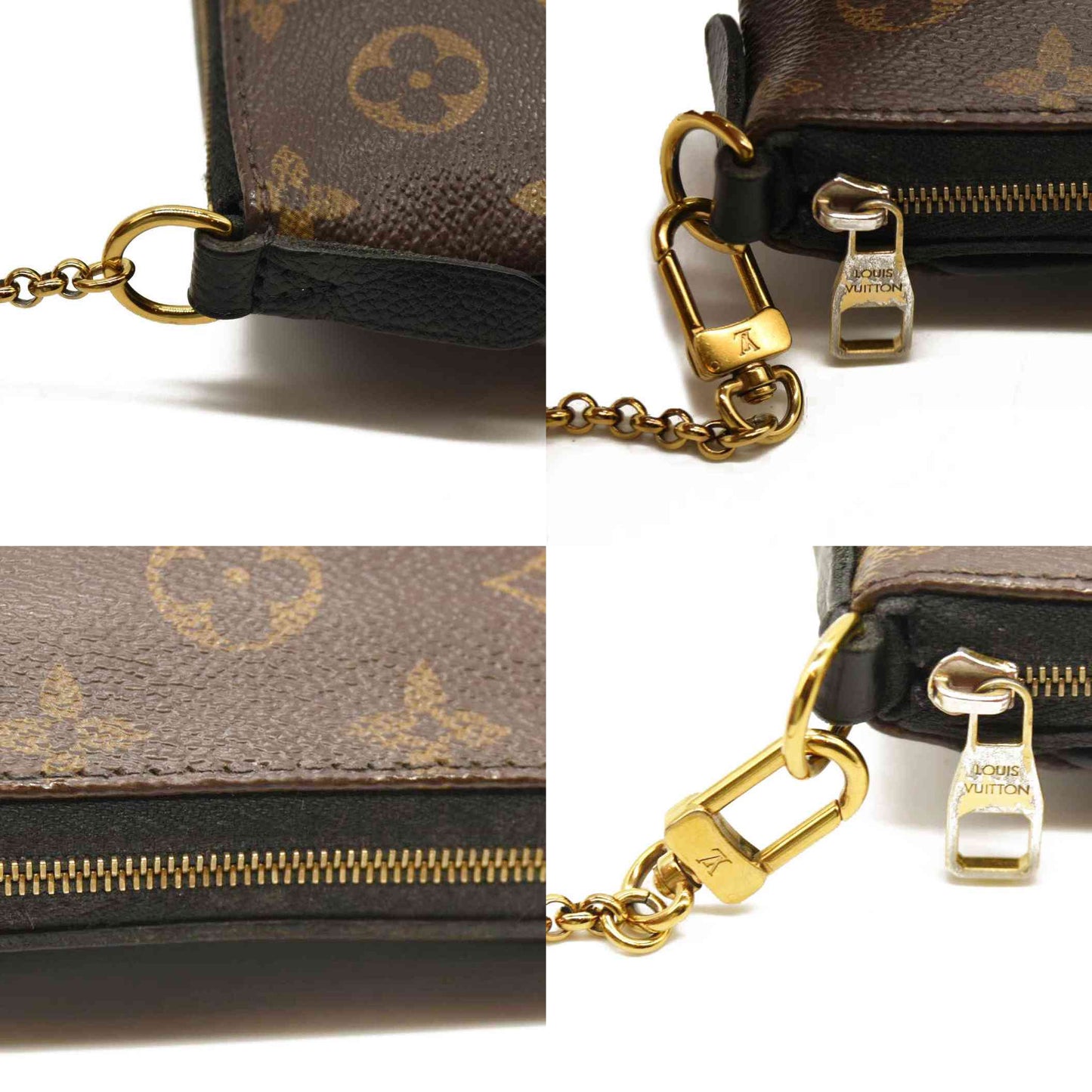 Louis Vuitton  Monogram Pallas Clutch Black