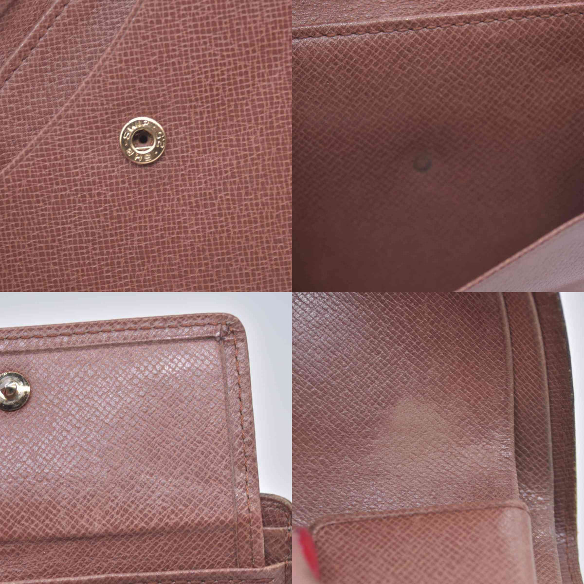 $540 Louis Vuitton Monogram Marco Wallet 884RA CONSIGNMENT 10021276
