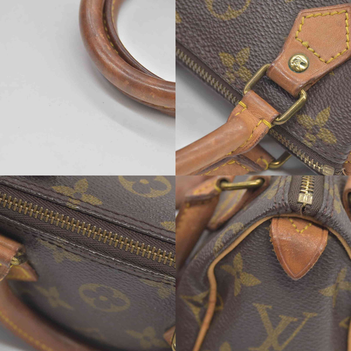 $1800 Louis Vuitton Monogram Mini Speedy Hand Bag TH0942