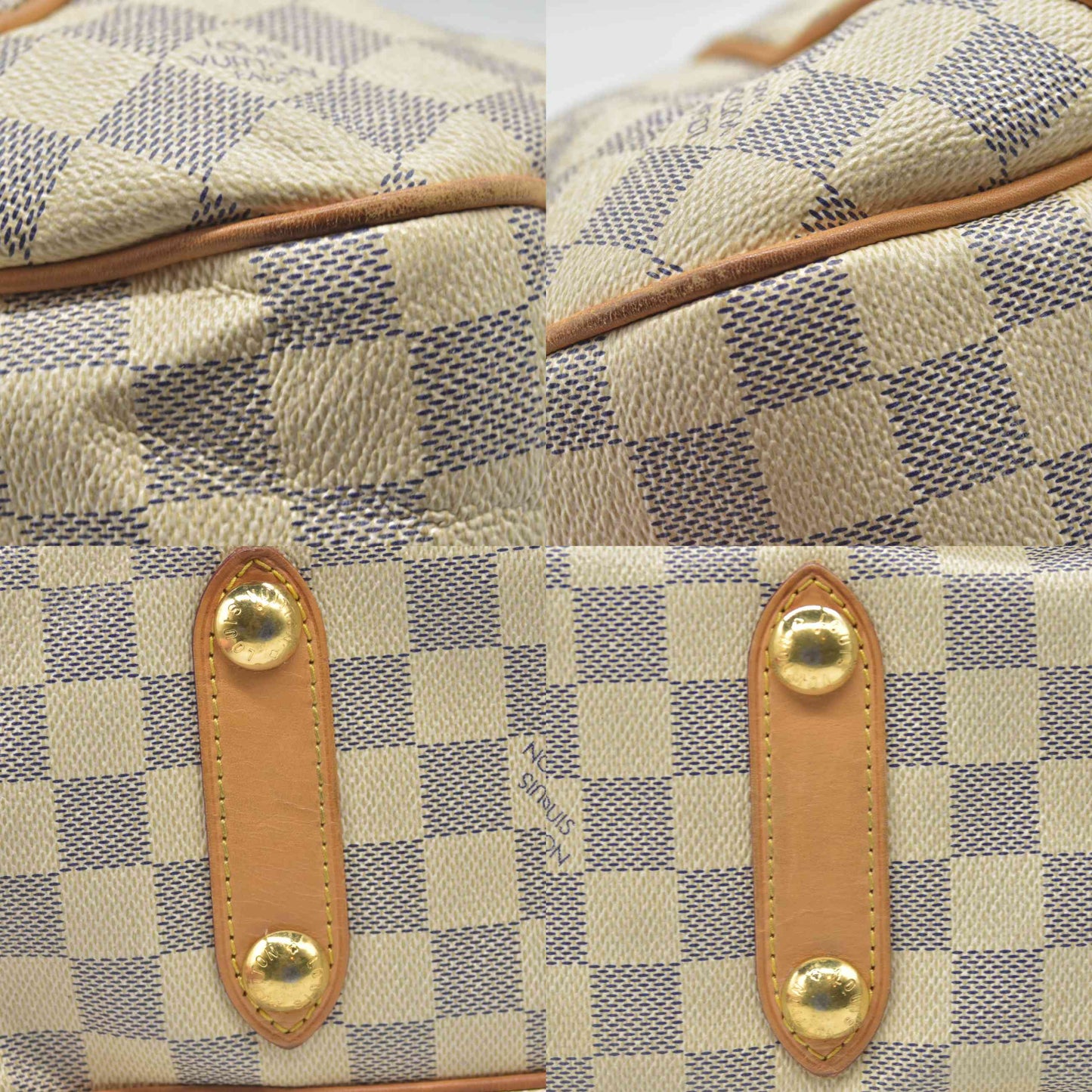 $1800 2008 Louis Vuitton Galliera PM Damier Azur MI4038