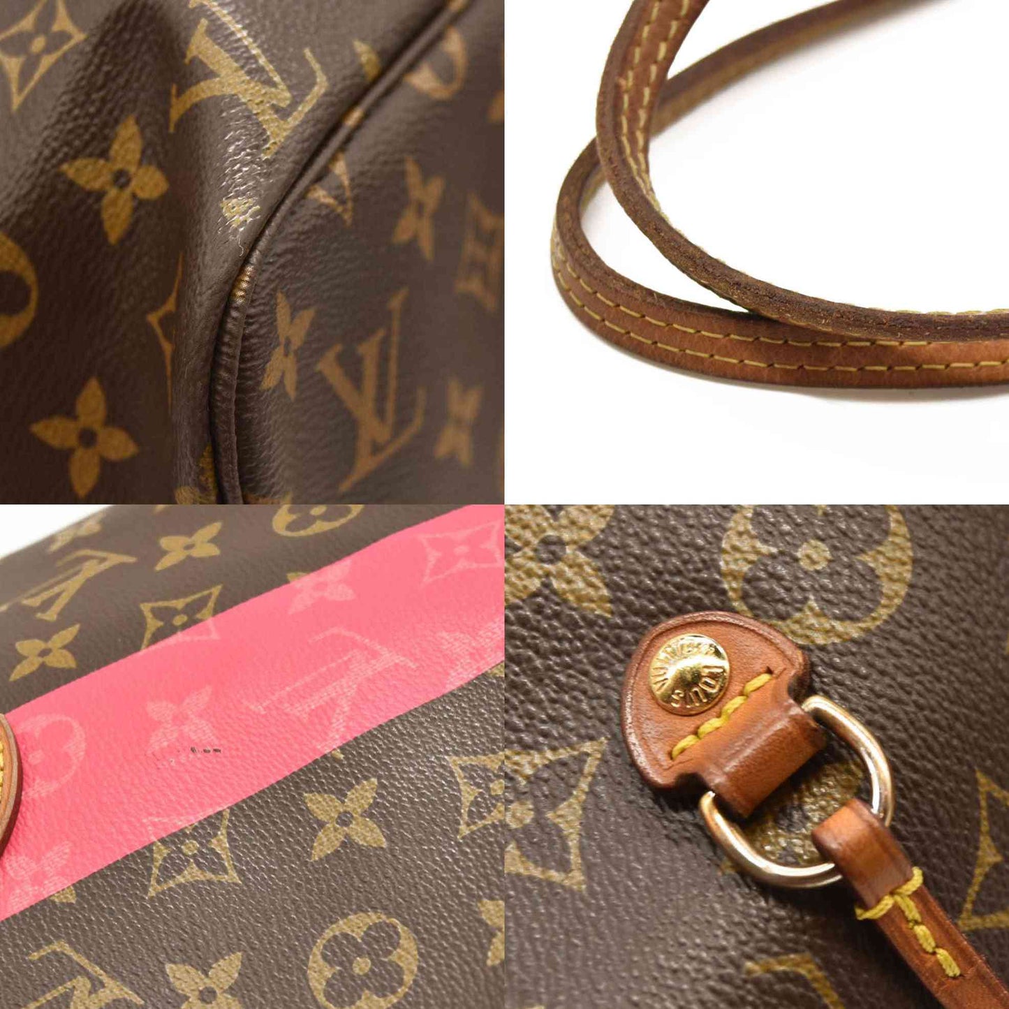 LOUIS VUITTON Monogram V Neverfull MM Grenade