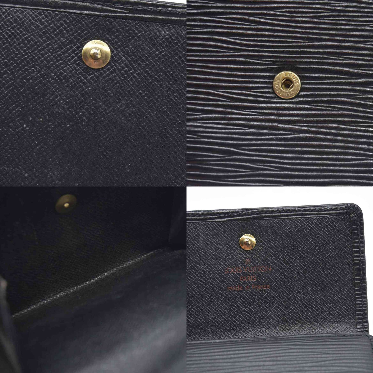 Louis Vuitton Epi Porte Feiulle Elise Credit Leather Trifold Wallet SP0976