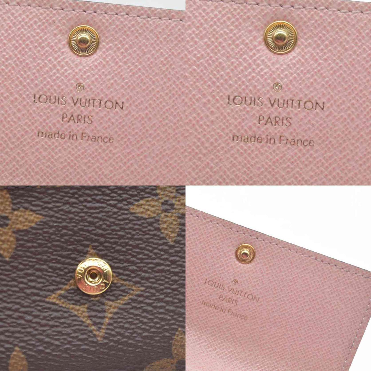 $345 LOUIS VUITTON Monogram Leather Multicles 6 Ring Key Case CT4168