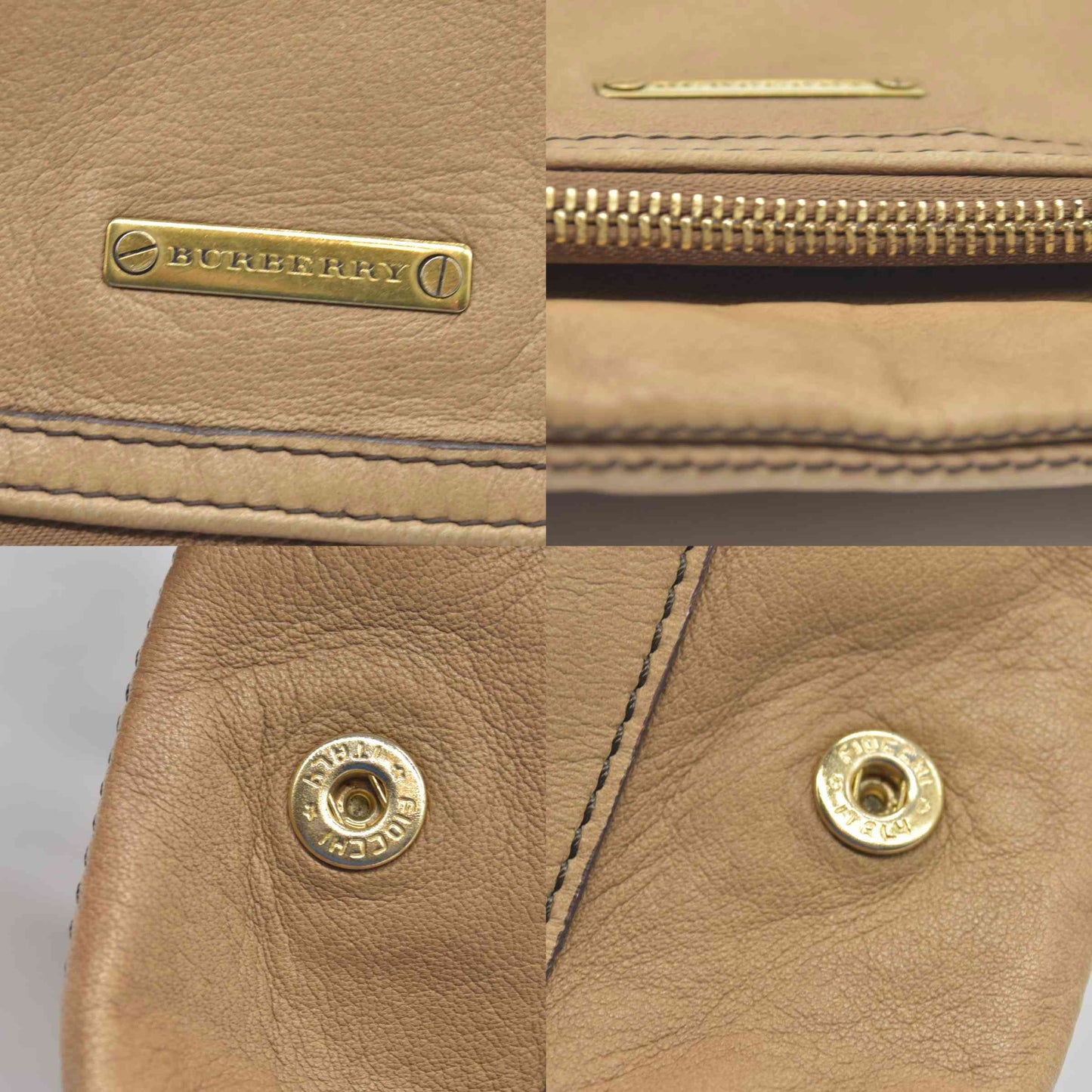 $990 Burberry  Leather Fold Over Wristlet Clutch CONSIGNMENT
