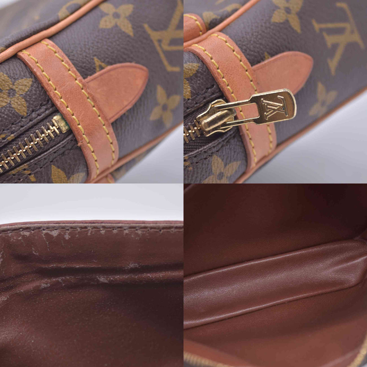 $600 1988 Louis Vuitton Monogram Compiegne 23 Toiletries 881TH