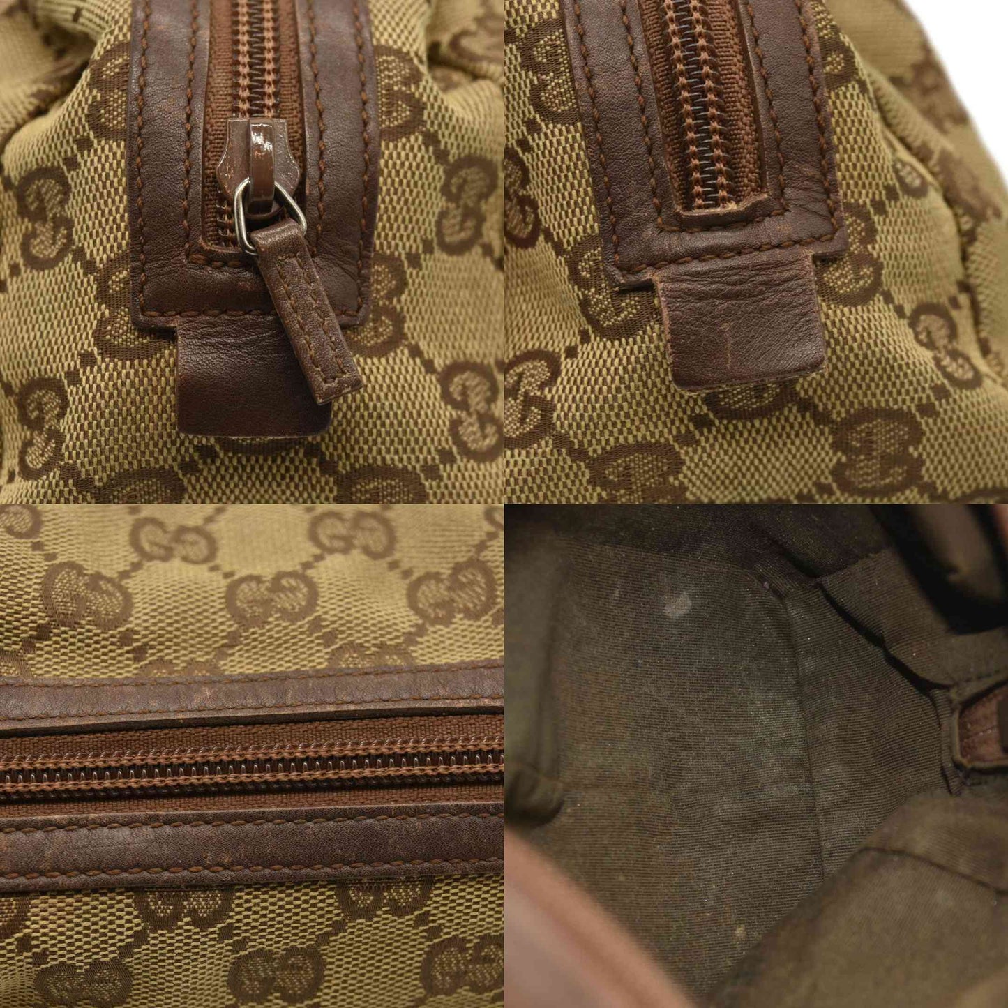 Gucci  Monogram Large Cosmetic Case Brown 29595 203887