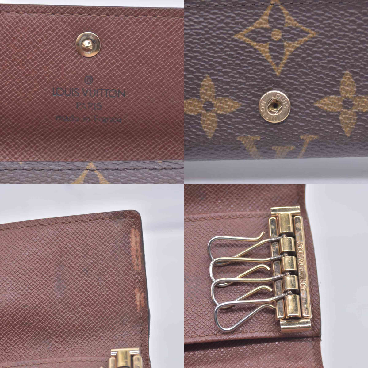 $345 1982 Louis Vuitton Monogram 4 Key Multicles Holder TH1822 CONSIGNMENT 10021079