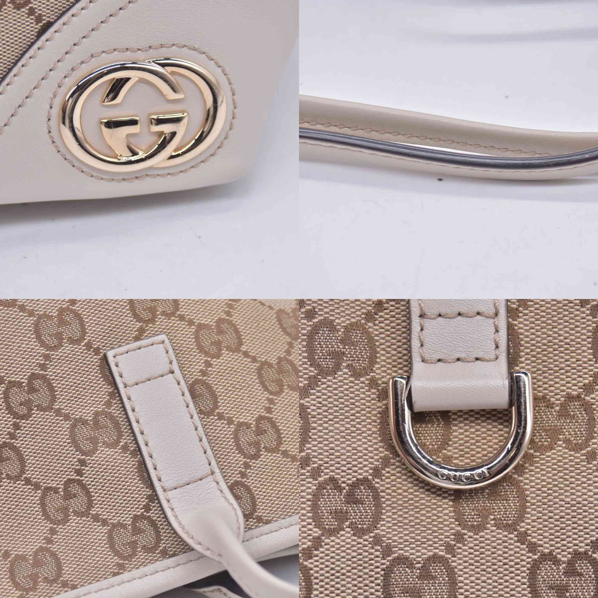 $1290 GUCCI GG Canvas Miss GG Tote Off White CONSIGNMENT