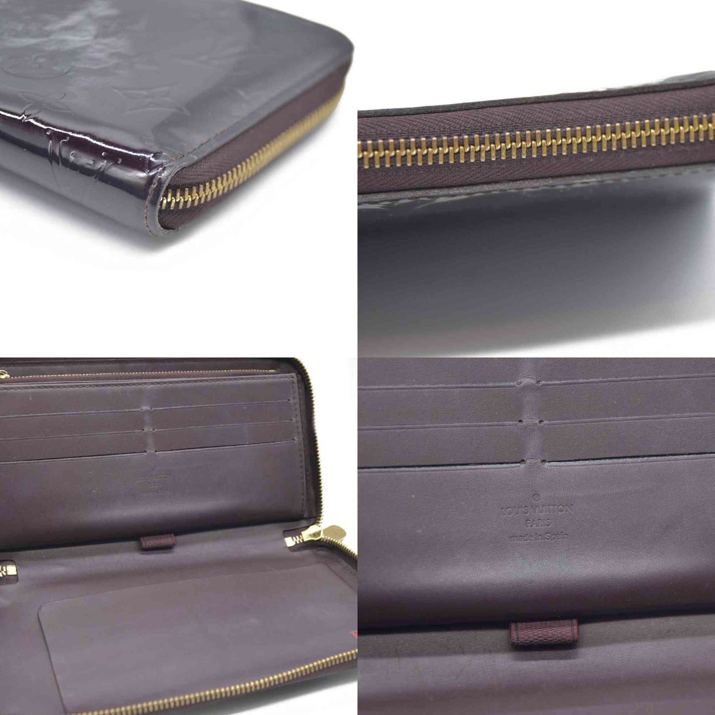 Louis Vuitton Monogram Vernis Zippy Zip Around Organizer Long Wallet CA3098