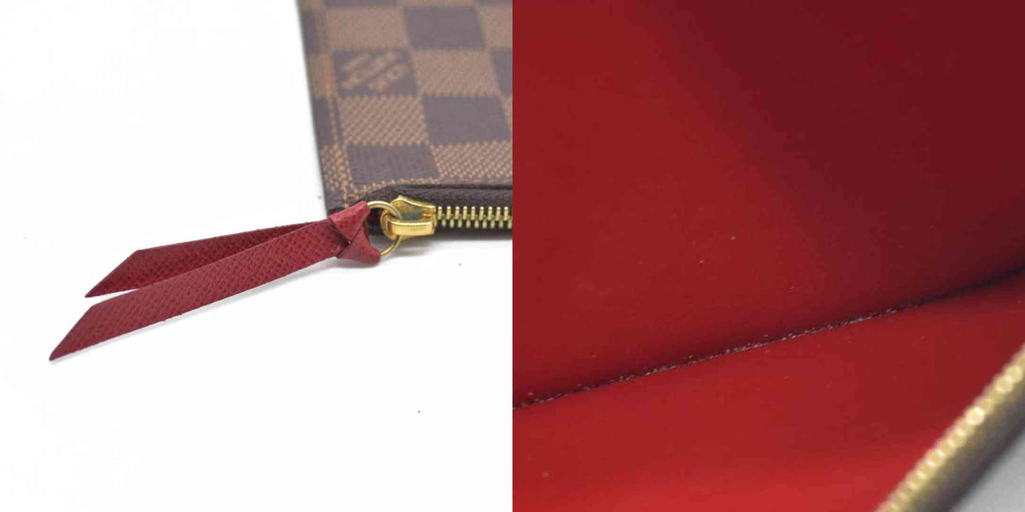 Louis Vuitton Damier Ebene Pochette Félicie Zipper Pouch