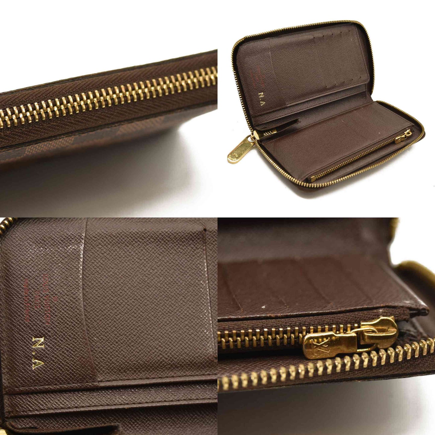 Louis Vuitton  Damier Ebene Zippy Organizer Wallet