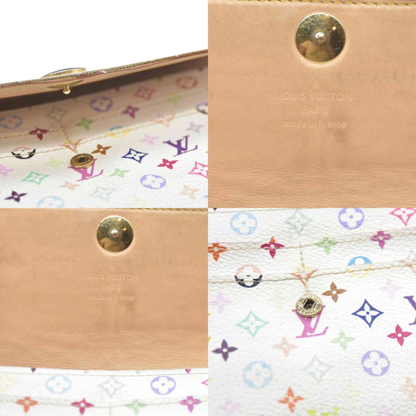 Louis Vuitton Monogram Multicolor Portefeiulle Sarah Long Bifold Wallet  TH0028