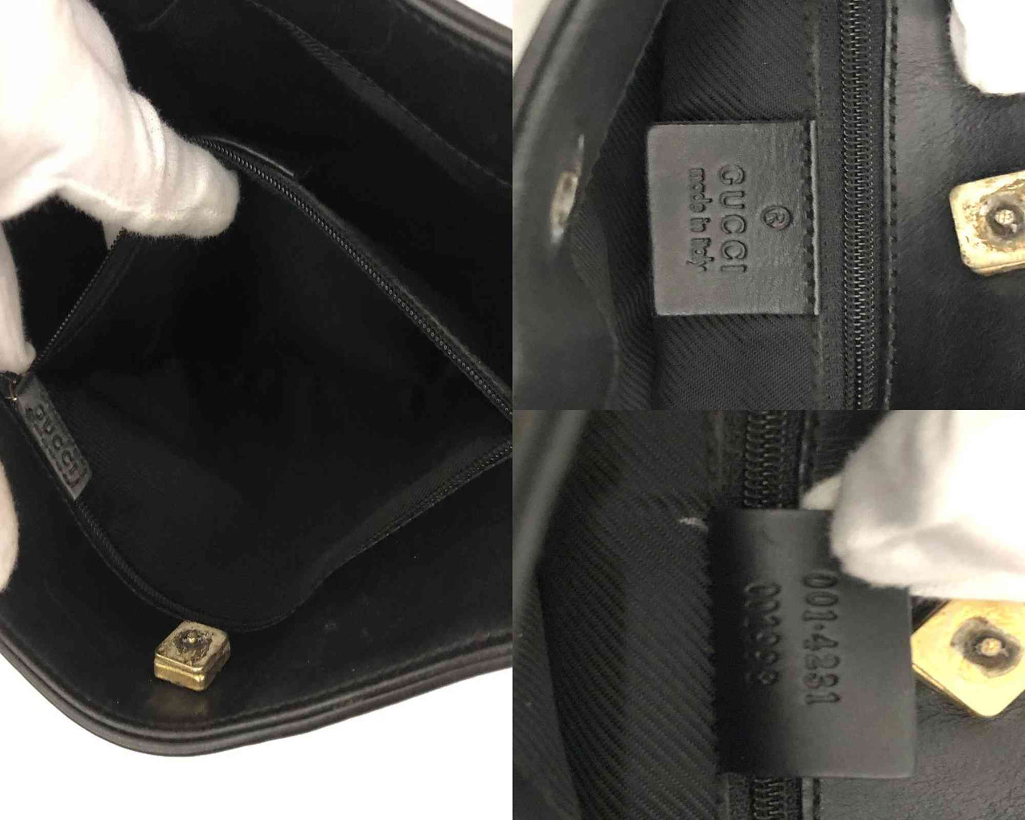 $1200 GUCCI Canvas Vintage GG Shoulder Bag
