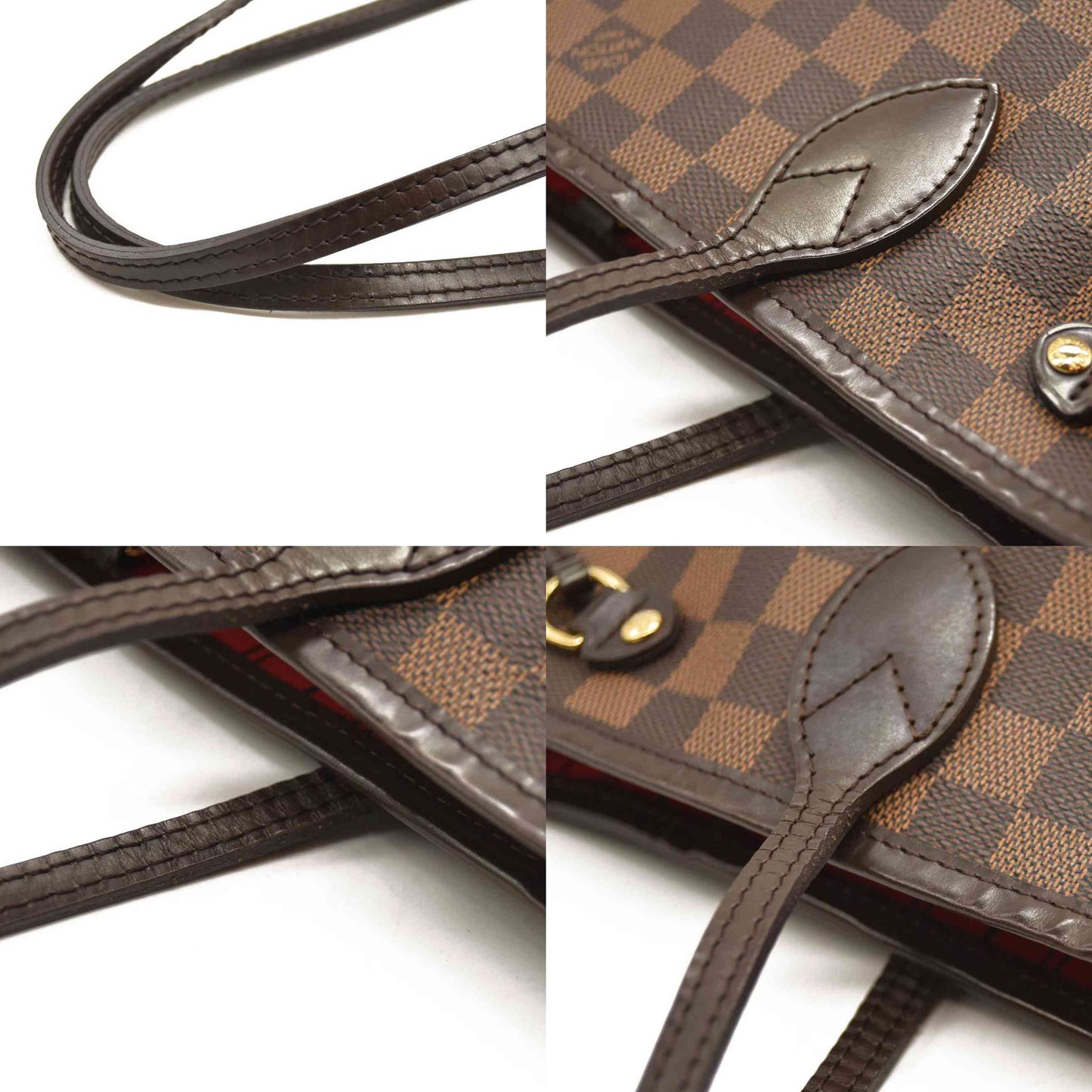 LOUIS VUITTON Damier Ebene Neverfull PM  MB1048