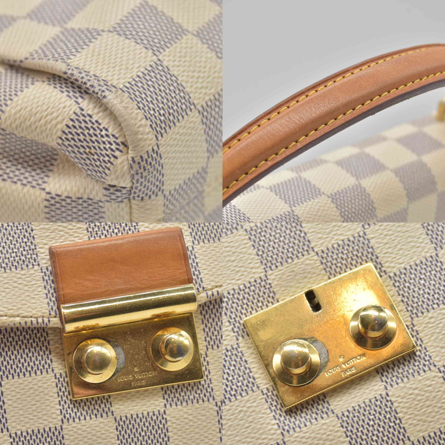 $2000 2016 Louis Vuitton Damier Azur Croisette TR3116