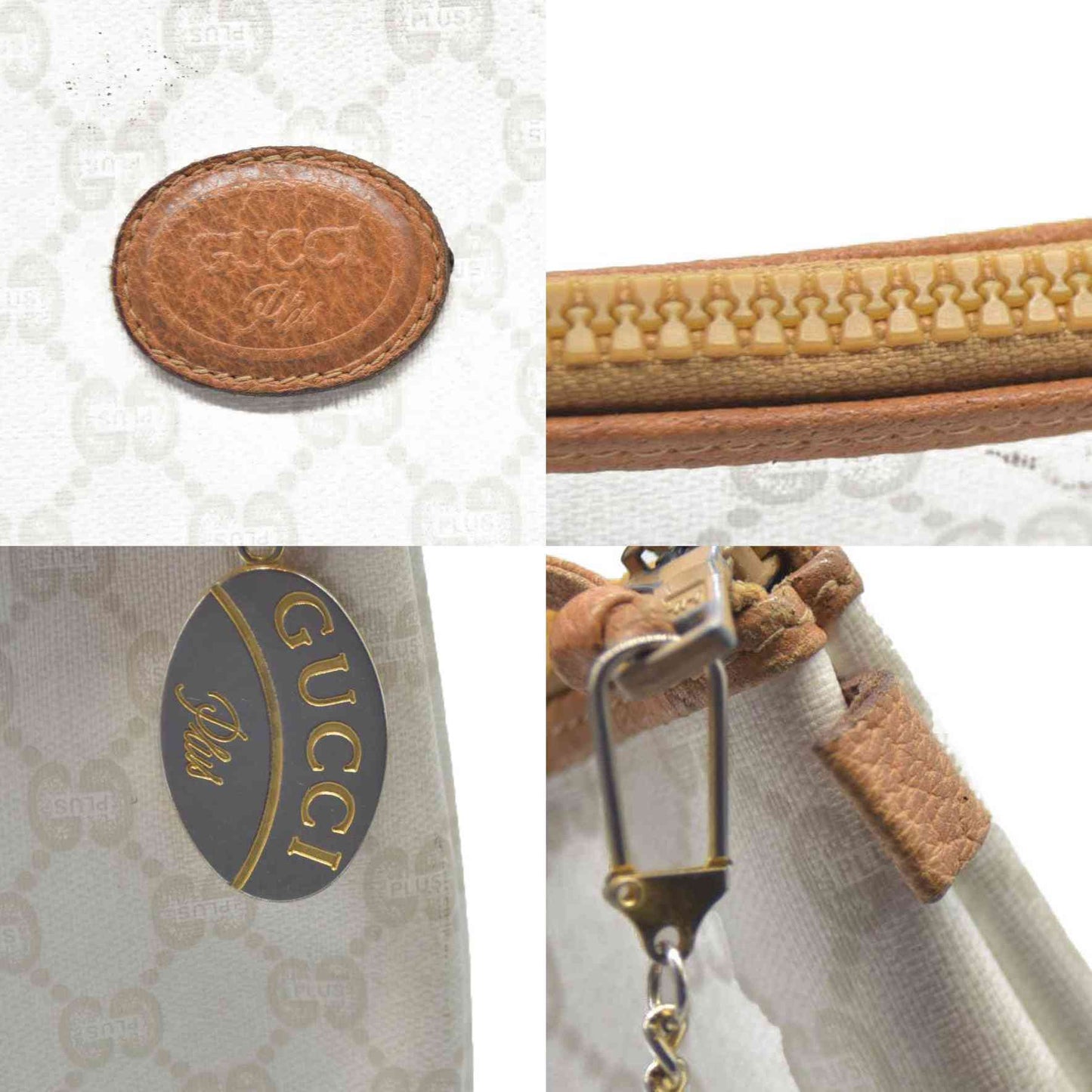 Gucci GG  Gucci Plus PVC Leather Pouch Clutch Bag