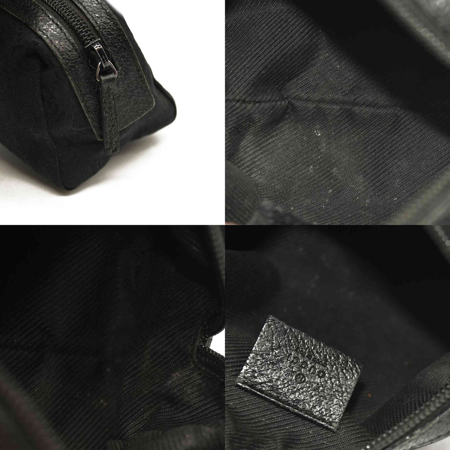 Gucci  Monogram Large Cosmetic Case Black