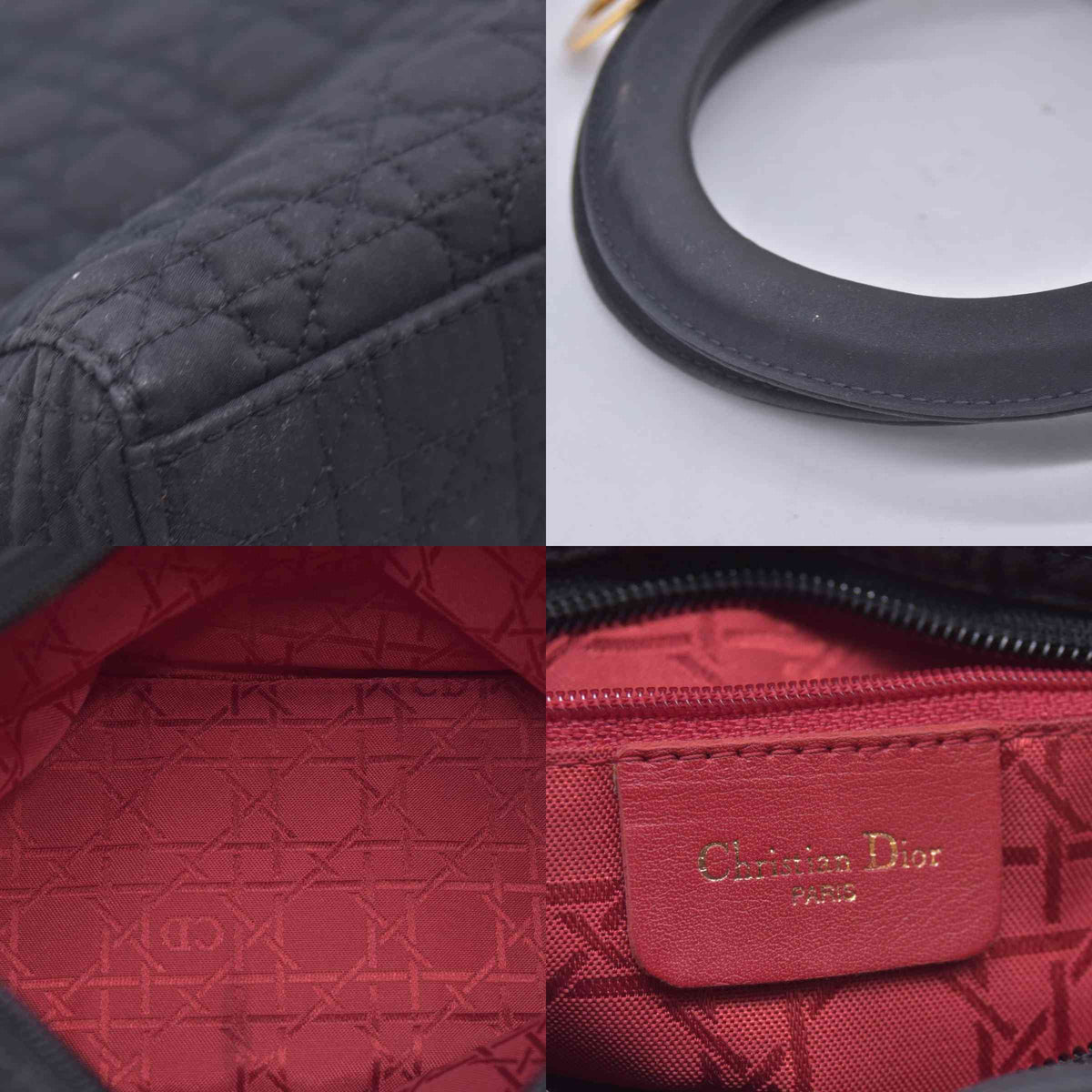 $5100 Dior Nylon Cannage Medium Lady Dior Black 10020628
