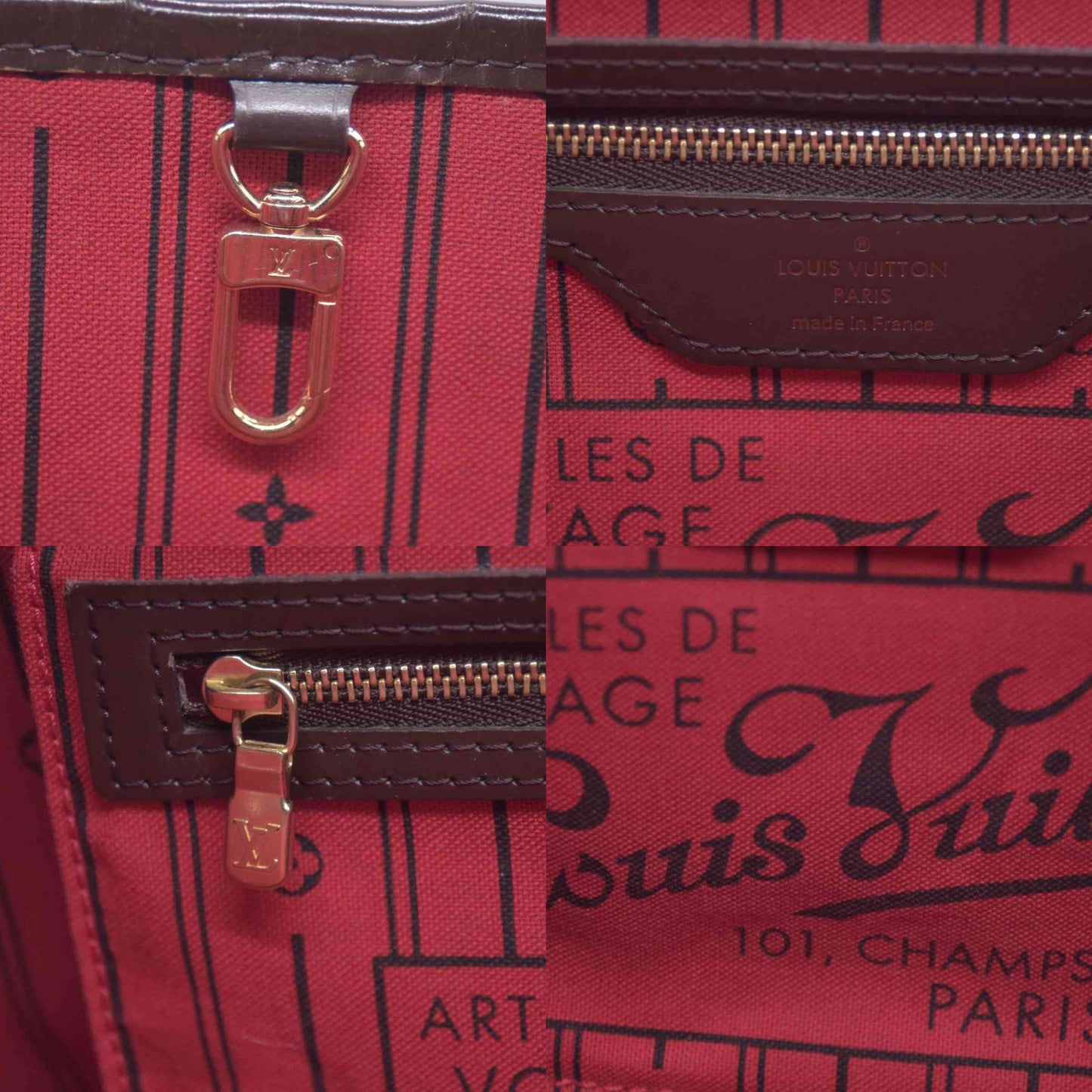 $2060 2008 Louis Vuitton Damier Ebene Neverfull PM VI3008 CONSIGNMENT
