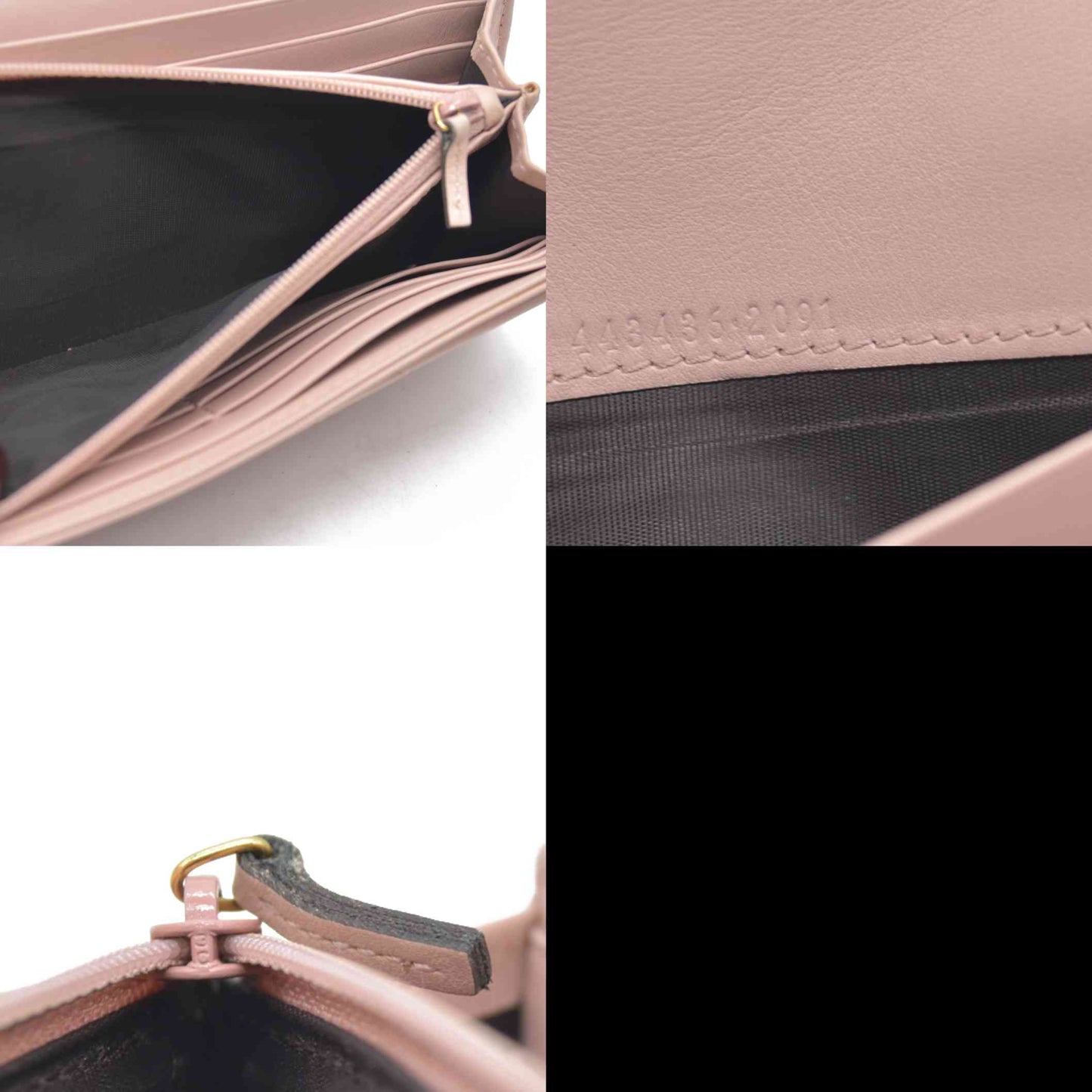 $900  Gucci GG Marmont Continental Wallet Pink Rose CONSIGNMENT