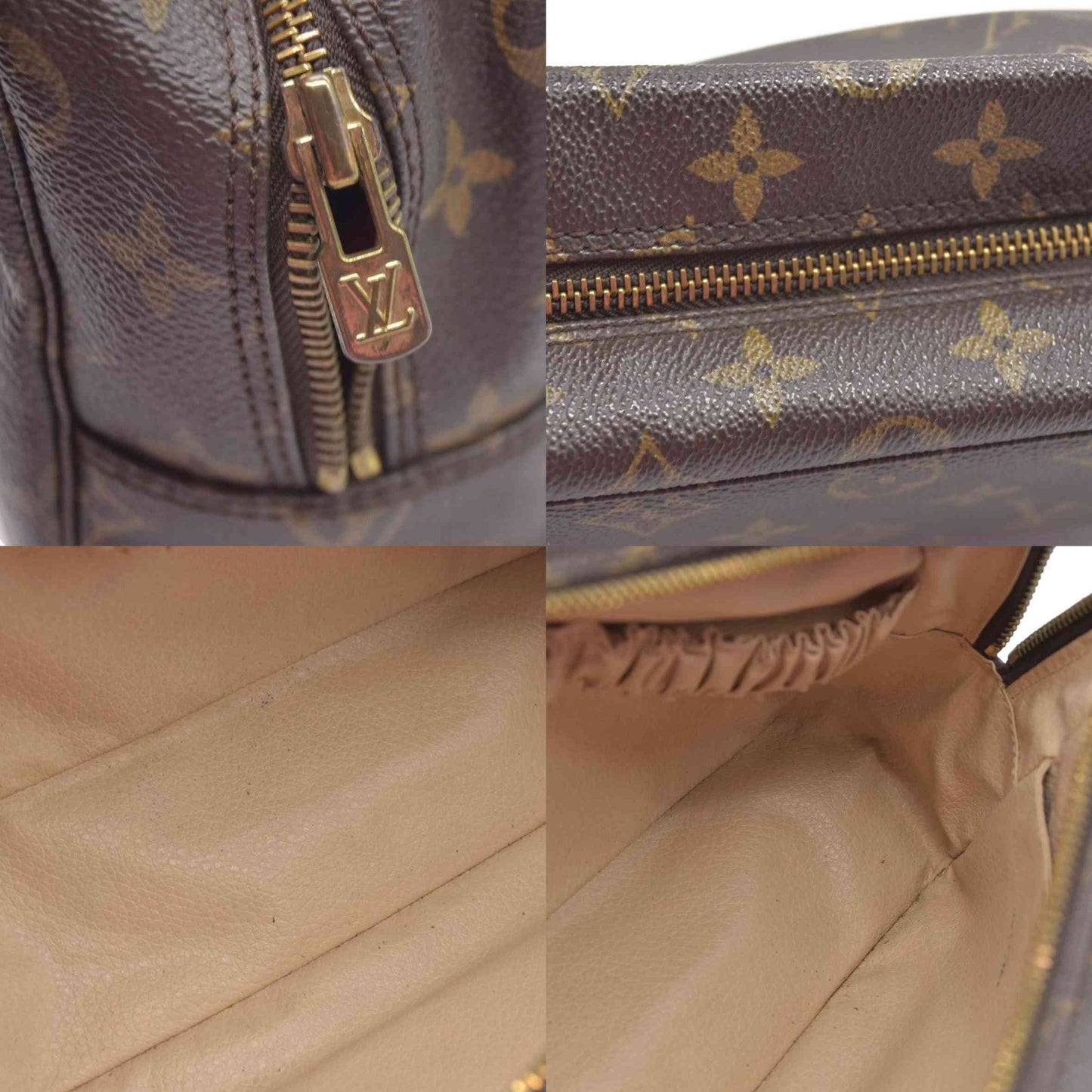 $600 Louis Vuitton Monogram Trousse Toilette 28 Clutch Pouch Bag 863TH