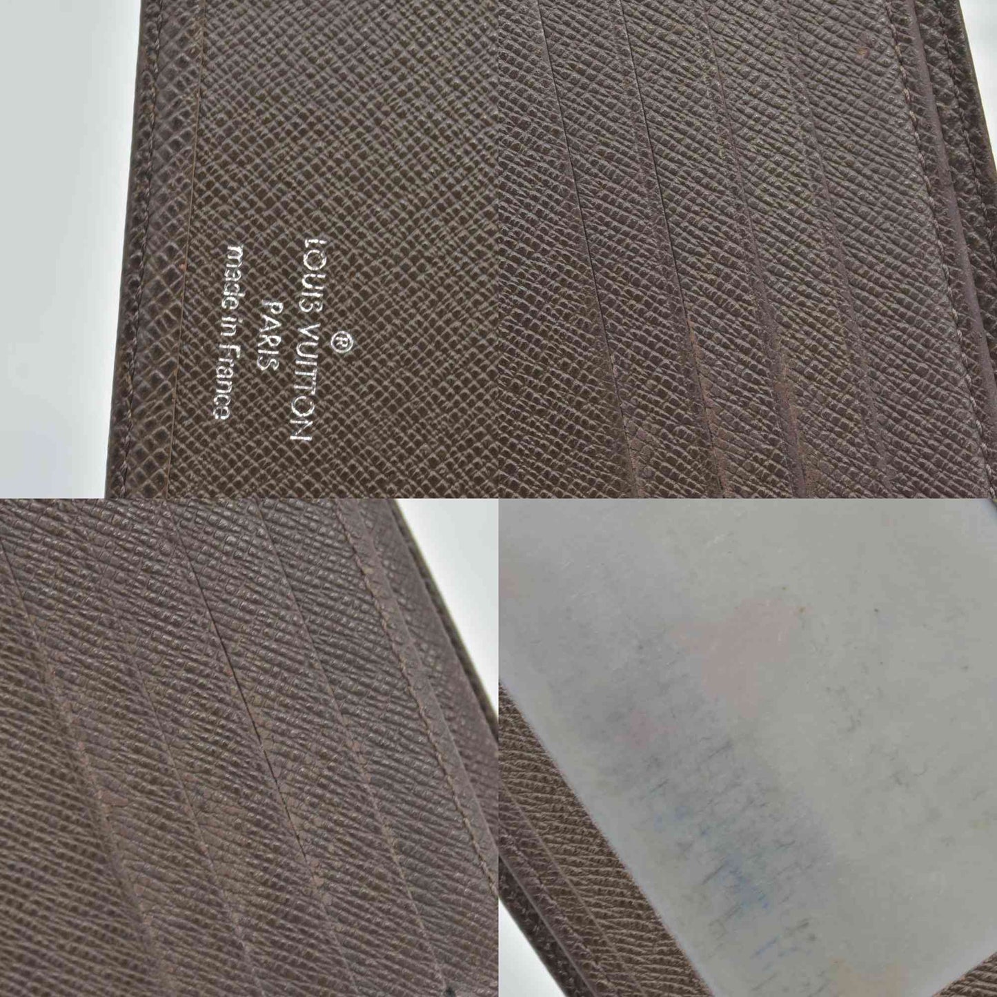 $615 2009 BROWN Louis Vuitton Taiga Multiple Wallet CONSIGNMENT SP1039