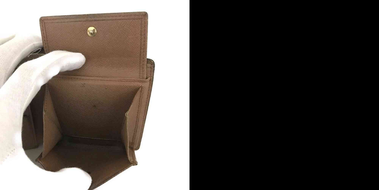 $585 1992 Louis Vuitton Monogram Portefeiulle Marco Bifold Wallet Brown CA1912