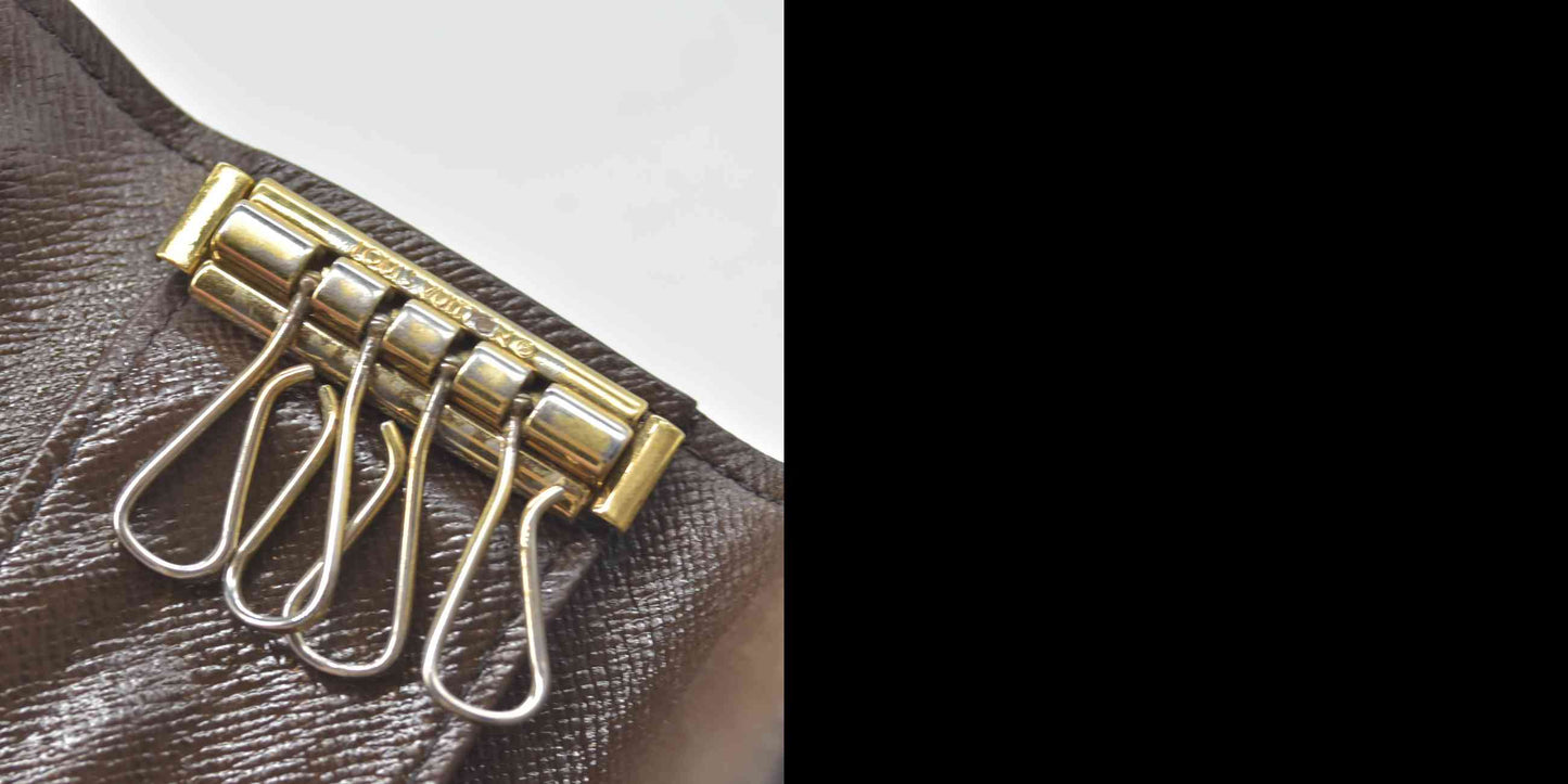 $345 2012 Louis Vuitton Damier Ebene Multicles 4 Key Holder CT1162