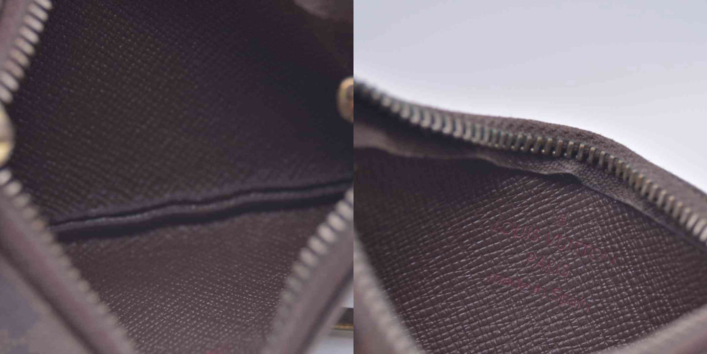 $355 2008 Louis Vuitton Damier Ebene Pochette Cles Key Holder CA0098 CONSIGNMENT