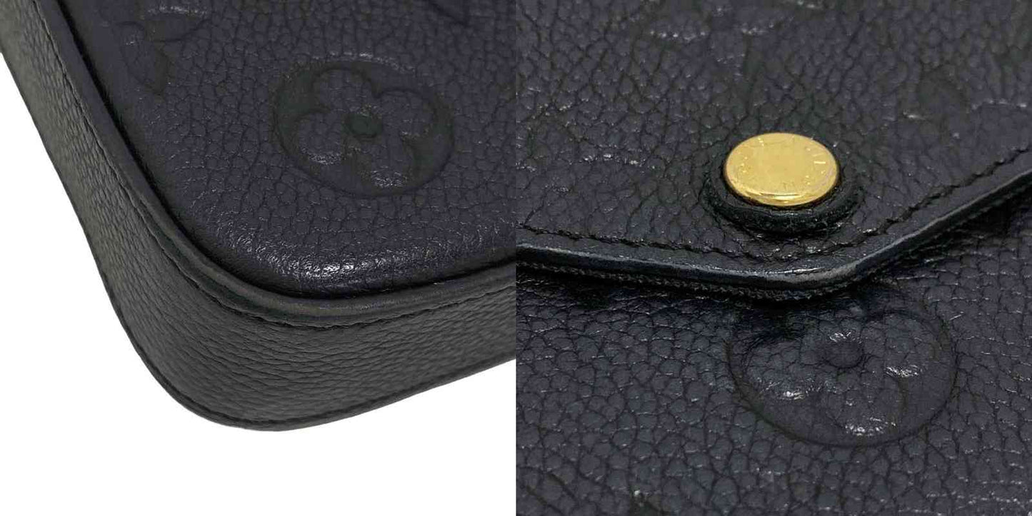 Louis Vuitton  Empreinte Pochette Felicie Chain Wallet Black RFID