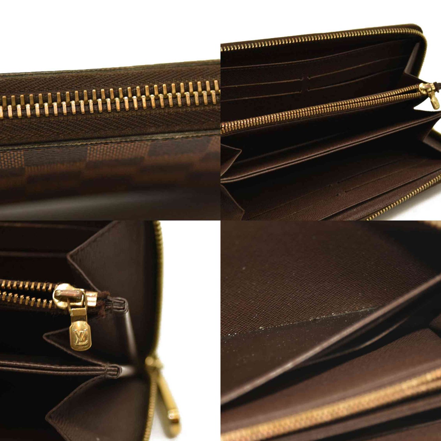 Louis Vuitton  Damier Ebene Zippy Wallet CA0173