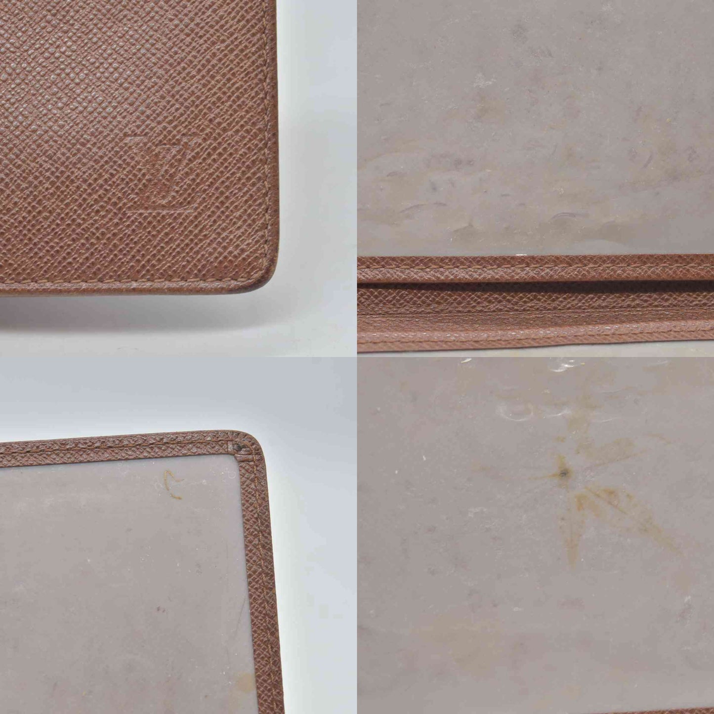 $435 Louis Vuitton Taiga ID Card Holder Wallet  SP1021