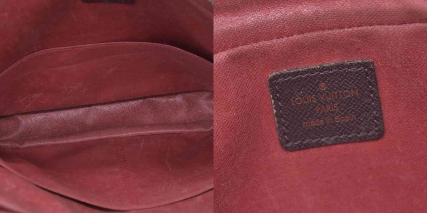 $1130 1998 LOUIS VUITTON Damier Ebene Toiletry Bag 25 CA0968