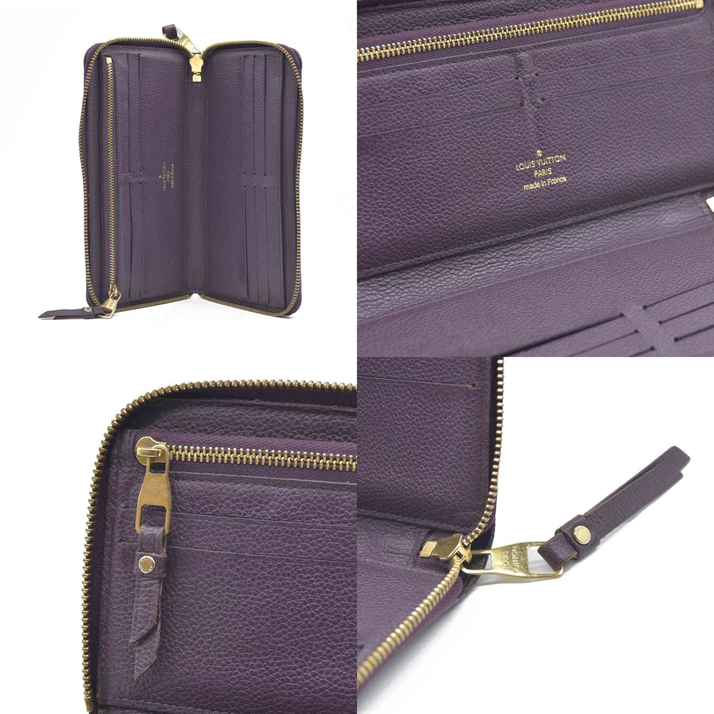 AUCTION $1140 Louis Vuitton  Empreinte Secret Long Wallet Aube