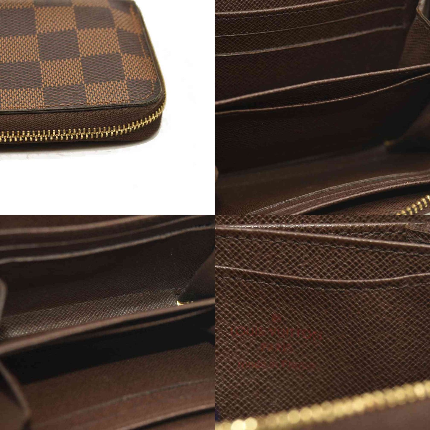Louis Vuitton  Damier Ebene Zippy Coin Purse SN1163