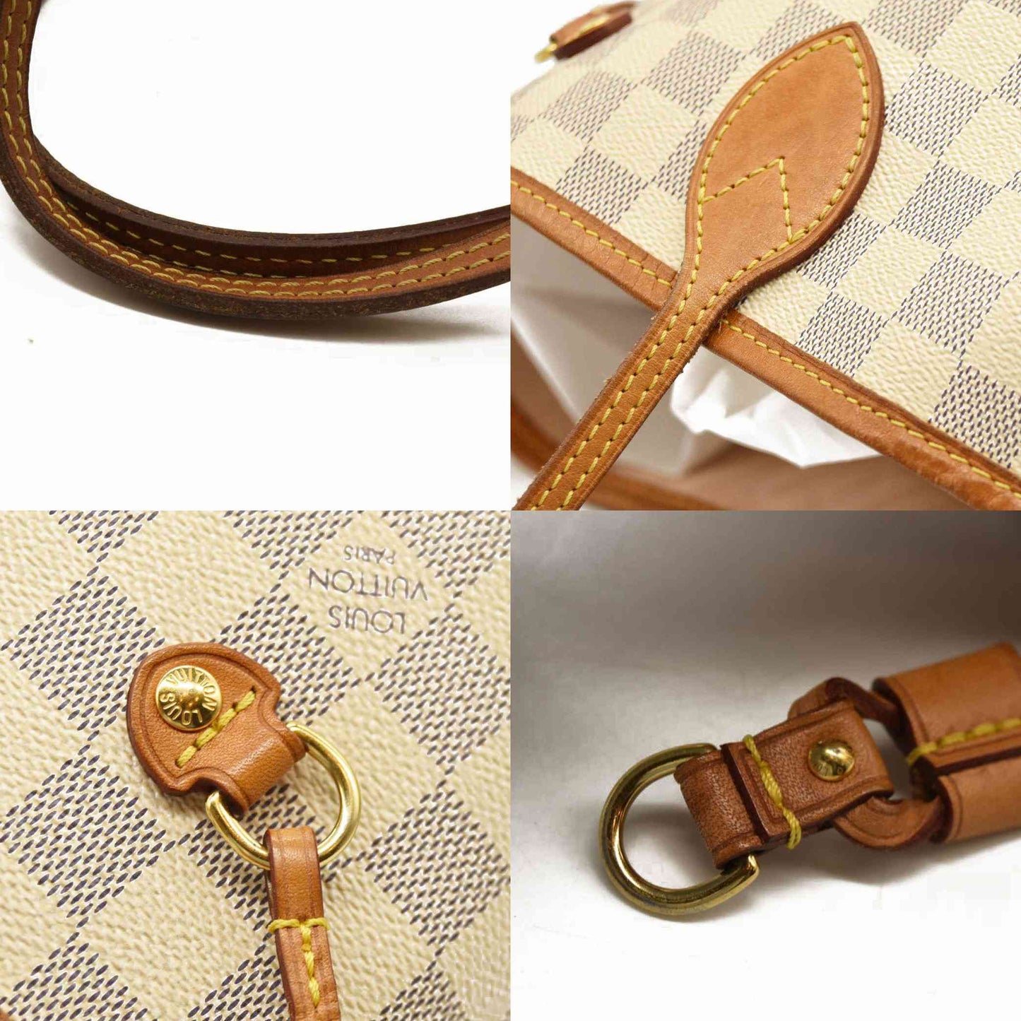 Louis Vuitton  Damier Azur Neo Neverfull MM Rose Ballerine with Pouch